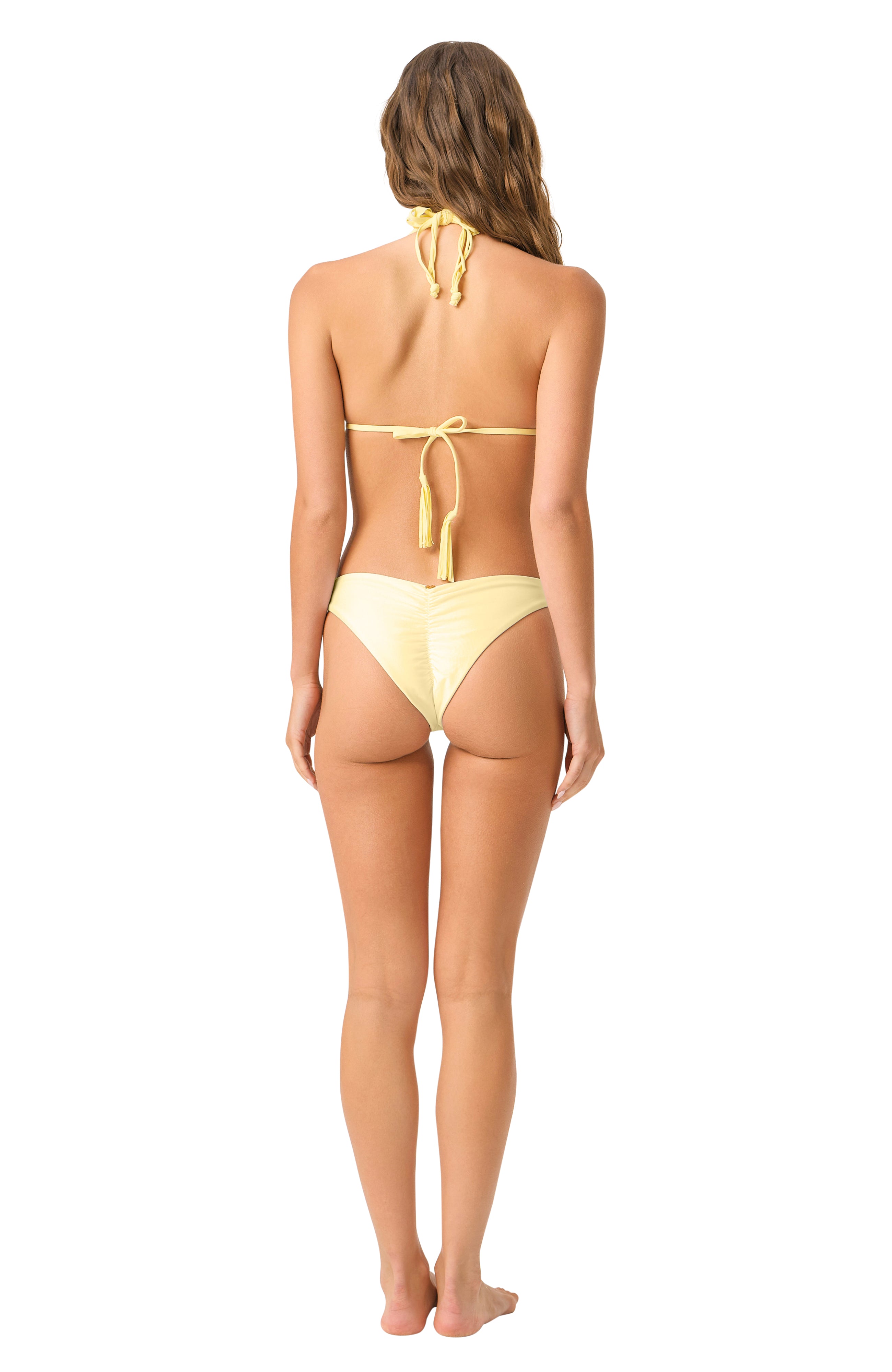 Halter bikini top white