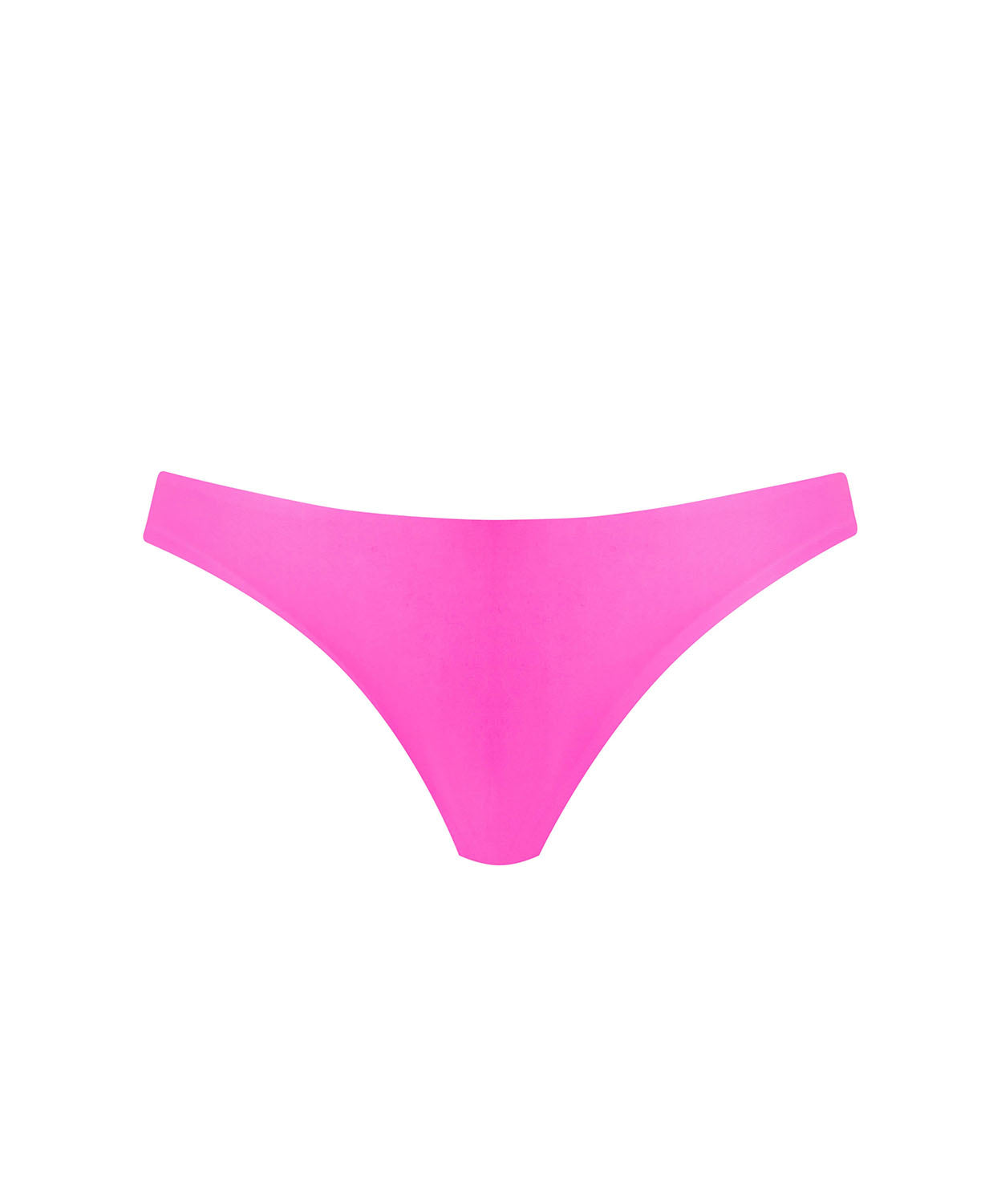 Roze basic ruched bikinibroekje van PQ Swim op witte achtergrond