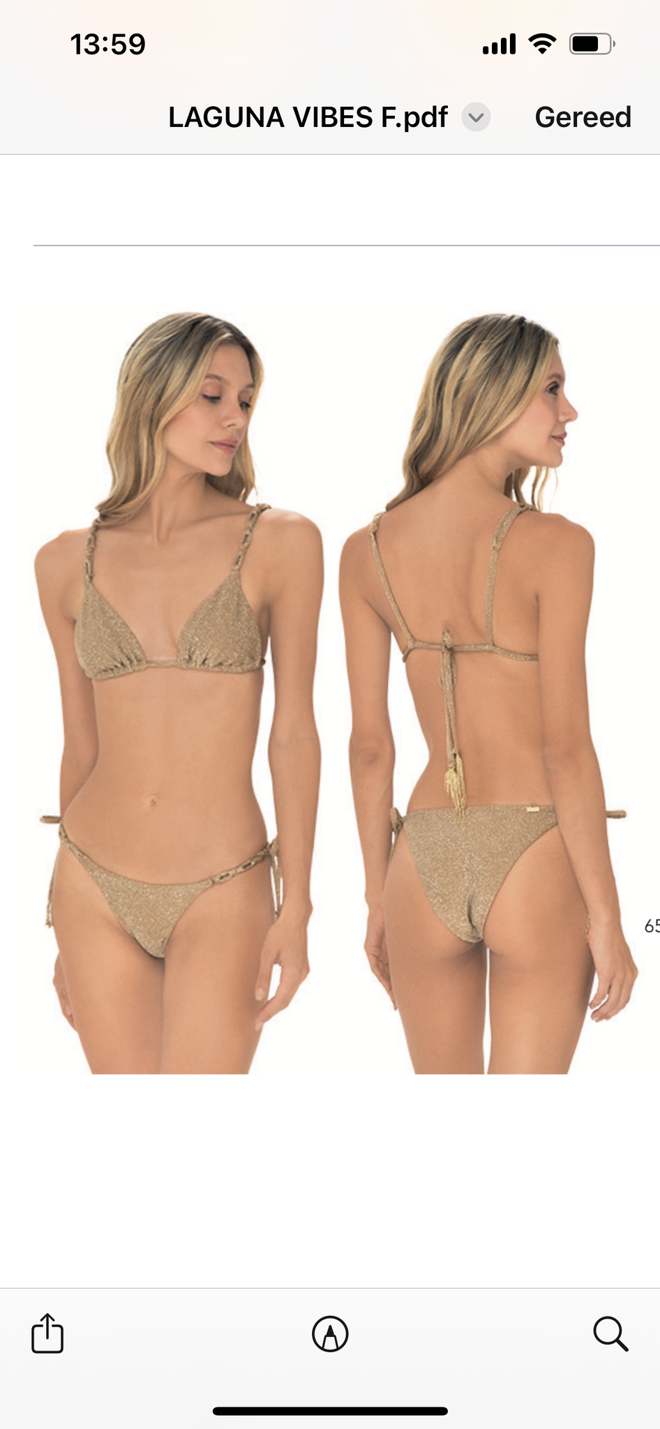 gouden bikini online