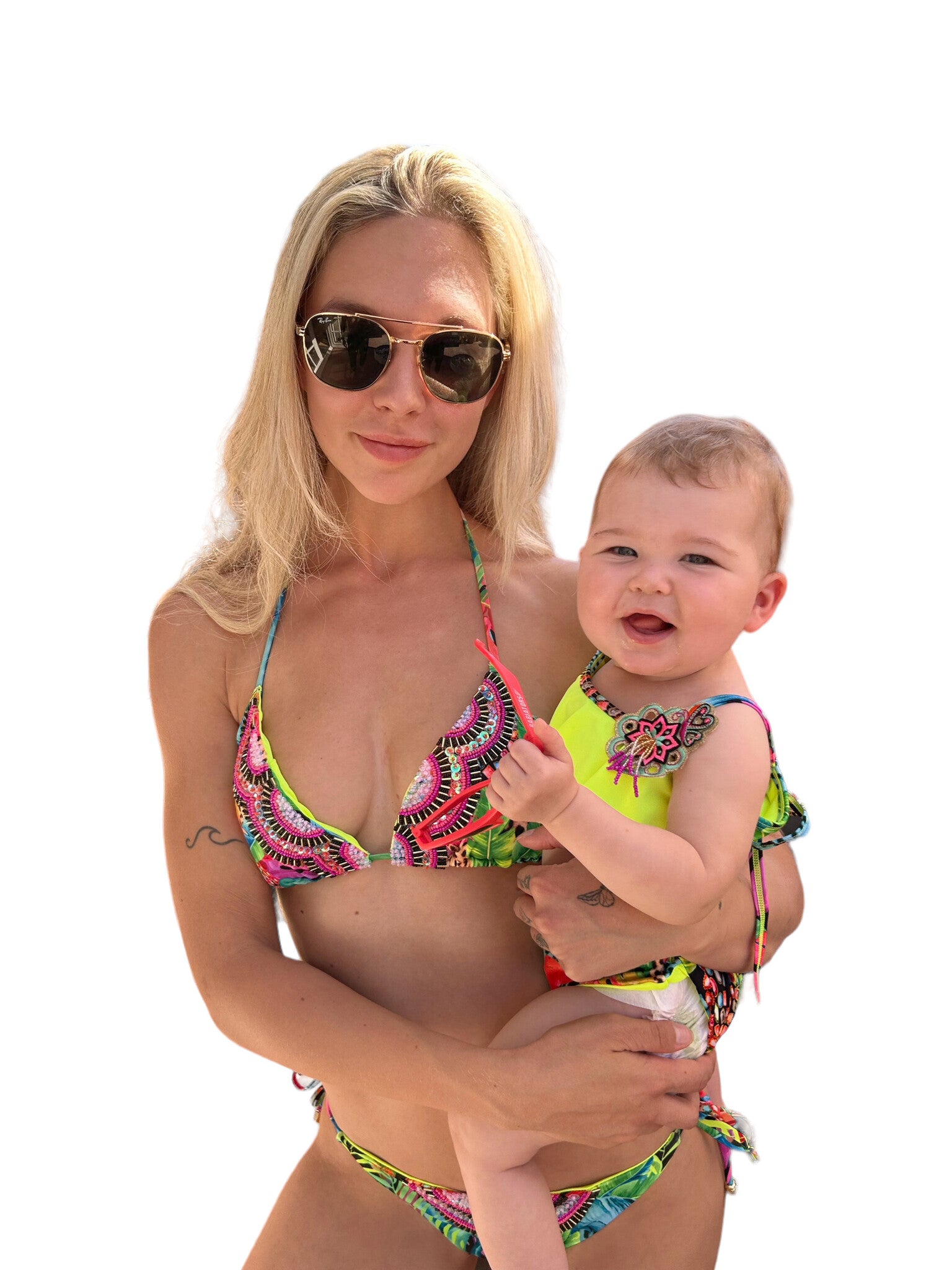 moeder en dochter bikinis