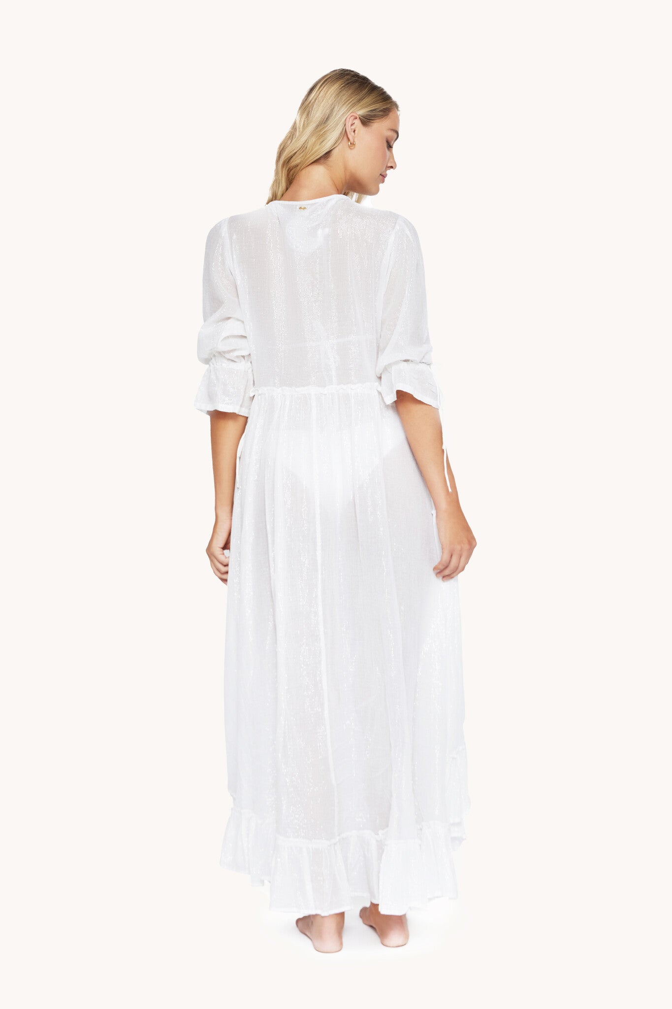 Witte strandtuniek