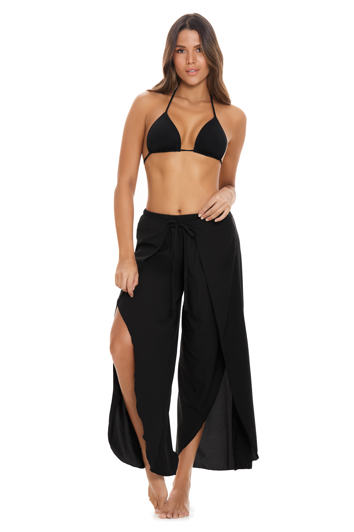 Zwarte Strandbroek Dames - magichandsboutique