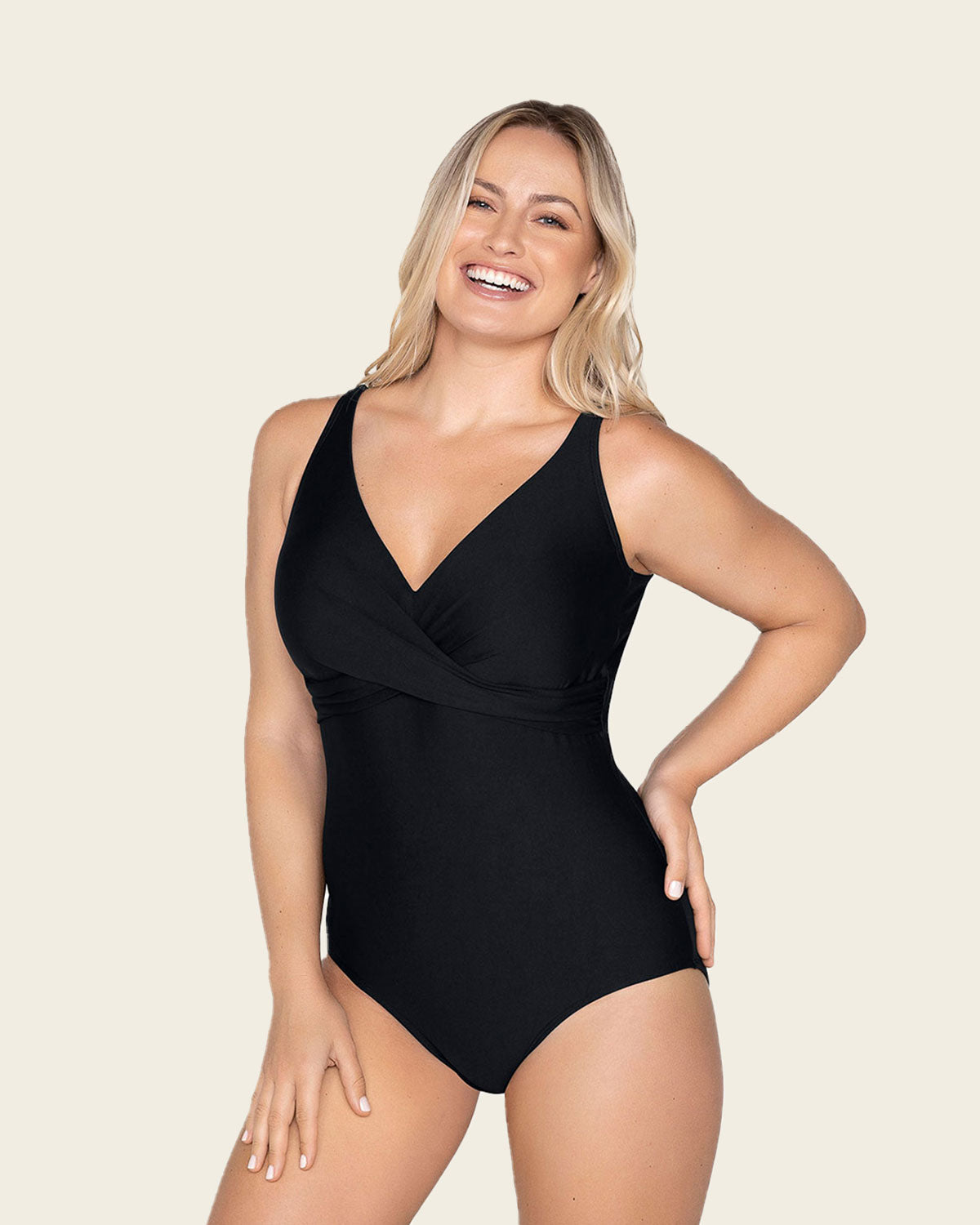 Full Coverage Twist Corrigerend Badpak Leonisa zwart