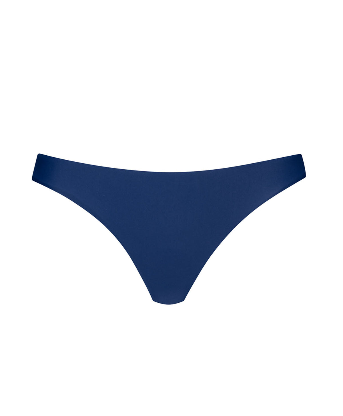 Marineblauw Basic Ruched bikinibroekje PQ Swim plat vooraanzicht