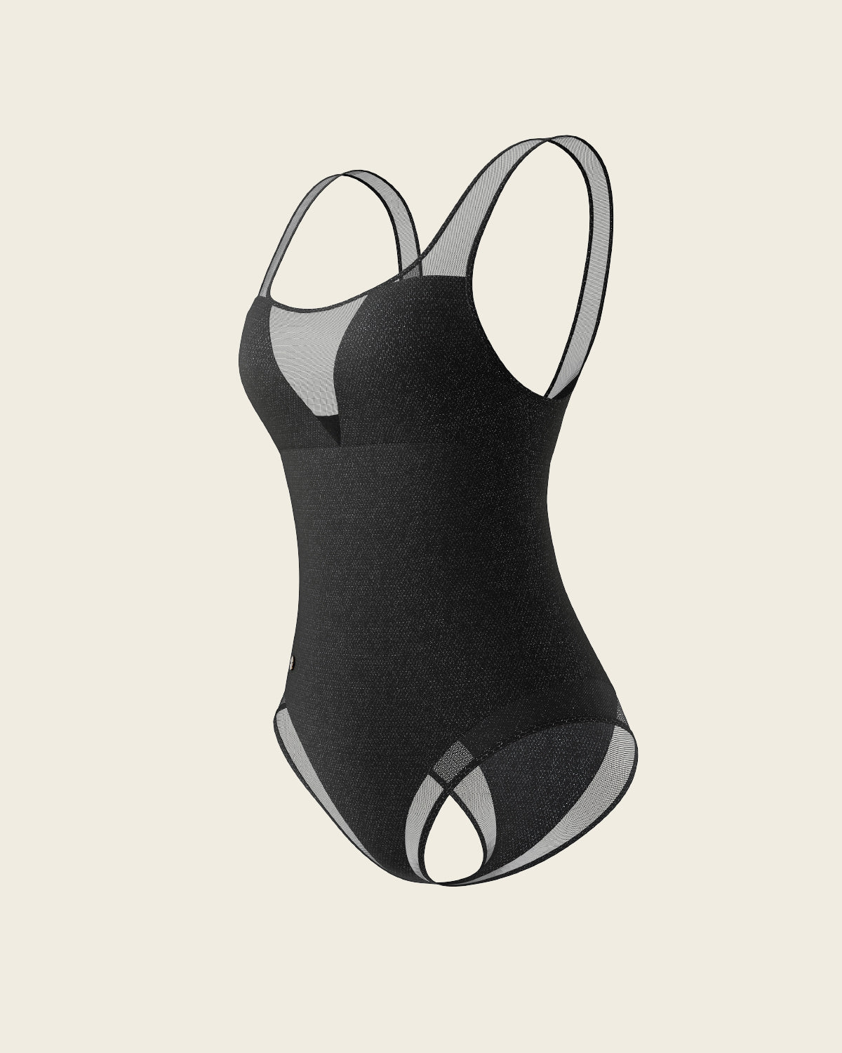 Maillot gainant PowerSwim sheer mesh noir de Leonisa - photo 5