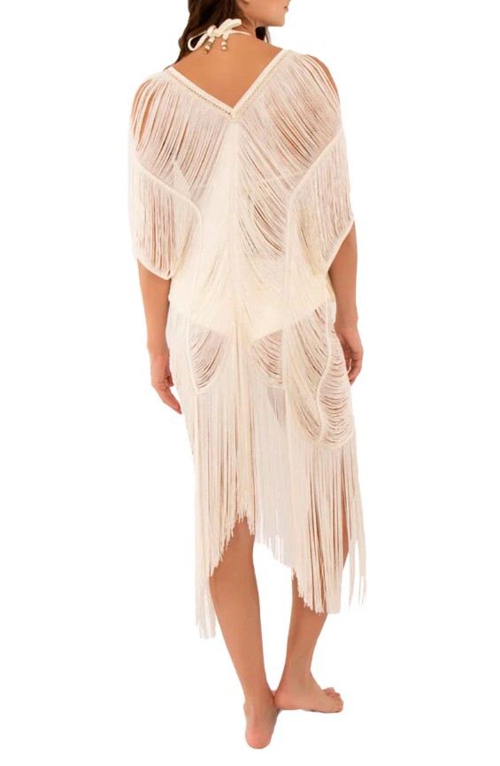 Luxe Strand Cover-Up met Franjes | Eén Maat | Magic Hands