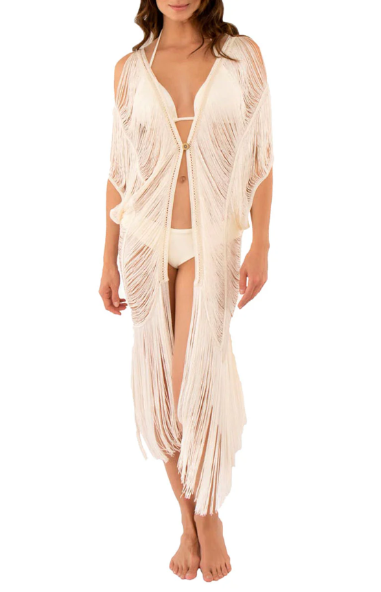 Luxe Strand Cover-Up met Franjes | Eén Maat | Magic Hands