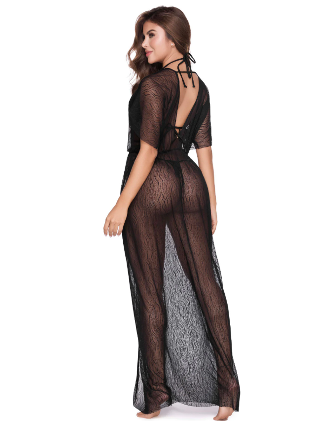 Zwarte dames kimono