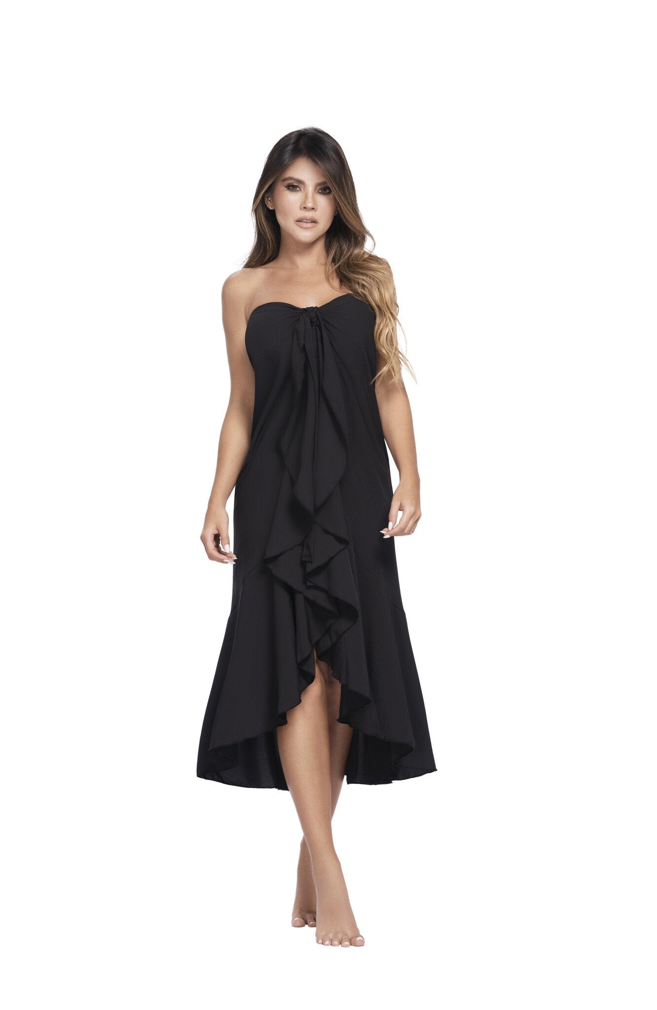 Zwarte pareo dames